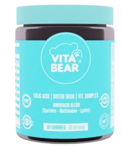 فيتامينات متعددة للشعر والبشرة والأظافر من فيتا بير 60 قطعة حلوى Vita Bear