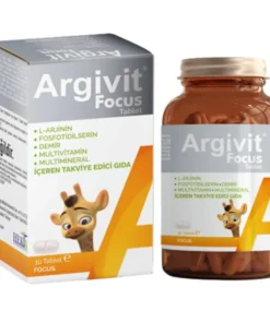 حبوب ارجيفيت فوكس لزيادة الطول للأطفال والبالغين من سن 11 سنة فما فوق Argivit Focus