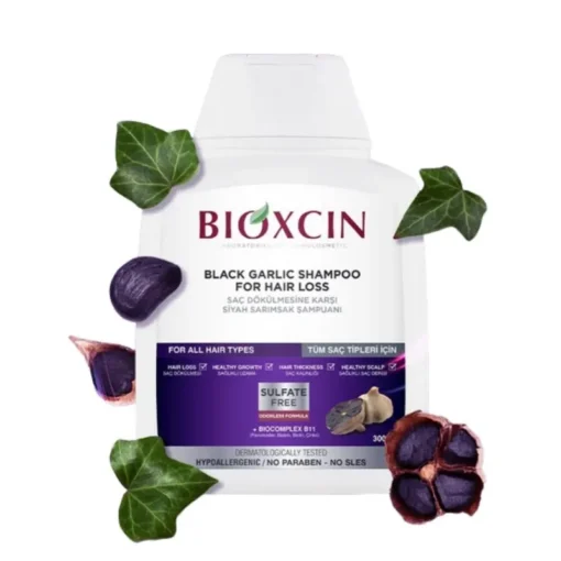 ⁦شامبو الثوم الأسود التركي بيوكسين ٣ عبوات  – 300 مل | Bioxcin⁩ - الصورة ⁦2⁩