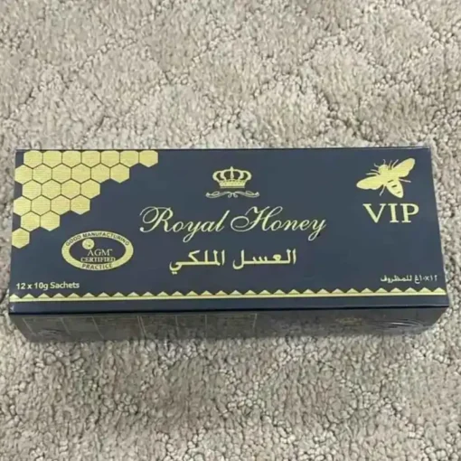 ⁦العسل الملكي الماليزي VIP | مقوٍ طبيعي للرجال | 12 كيس لتعزيز الانتصاب وأداء جنسي أفضل⁩ - الصورة ⁦2⁩