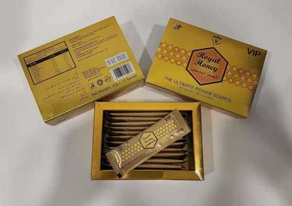 عسل ملكي رويال هوني VIP Royal Honey | 12 ظرف 20 جم في كل كيس