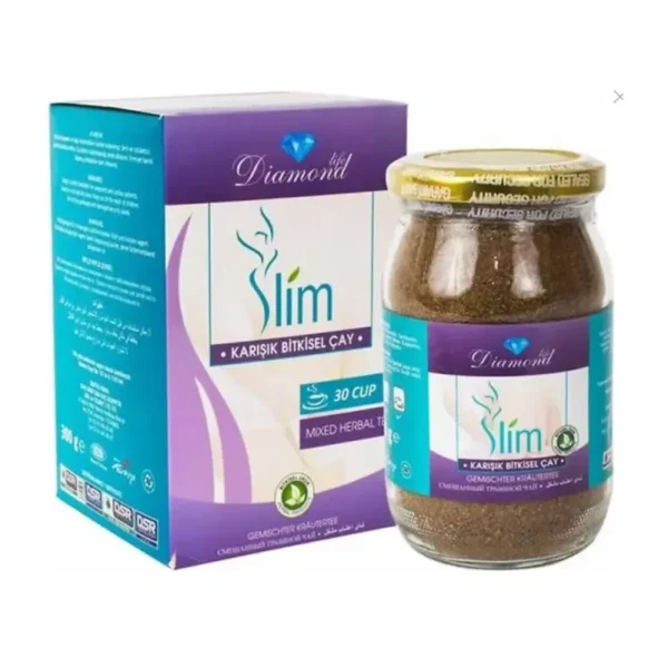 شاي دايموند للتخسيس – 30 كيس شاي لحرق الدهون وتنحيف آمن خلال 45 يومًا | Diamond Life Slim