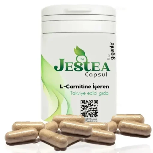 كبسولات تخسيس Jestea مع إل-كارنتين لخسارة الوزن بفعالية خلال شهر واحد – عبوة تحتوي على 30 كبسولة